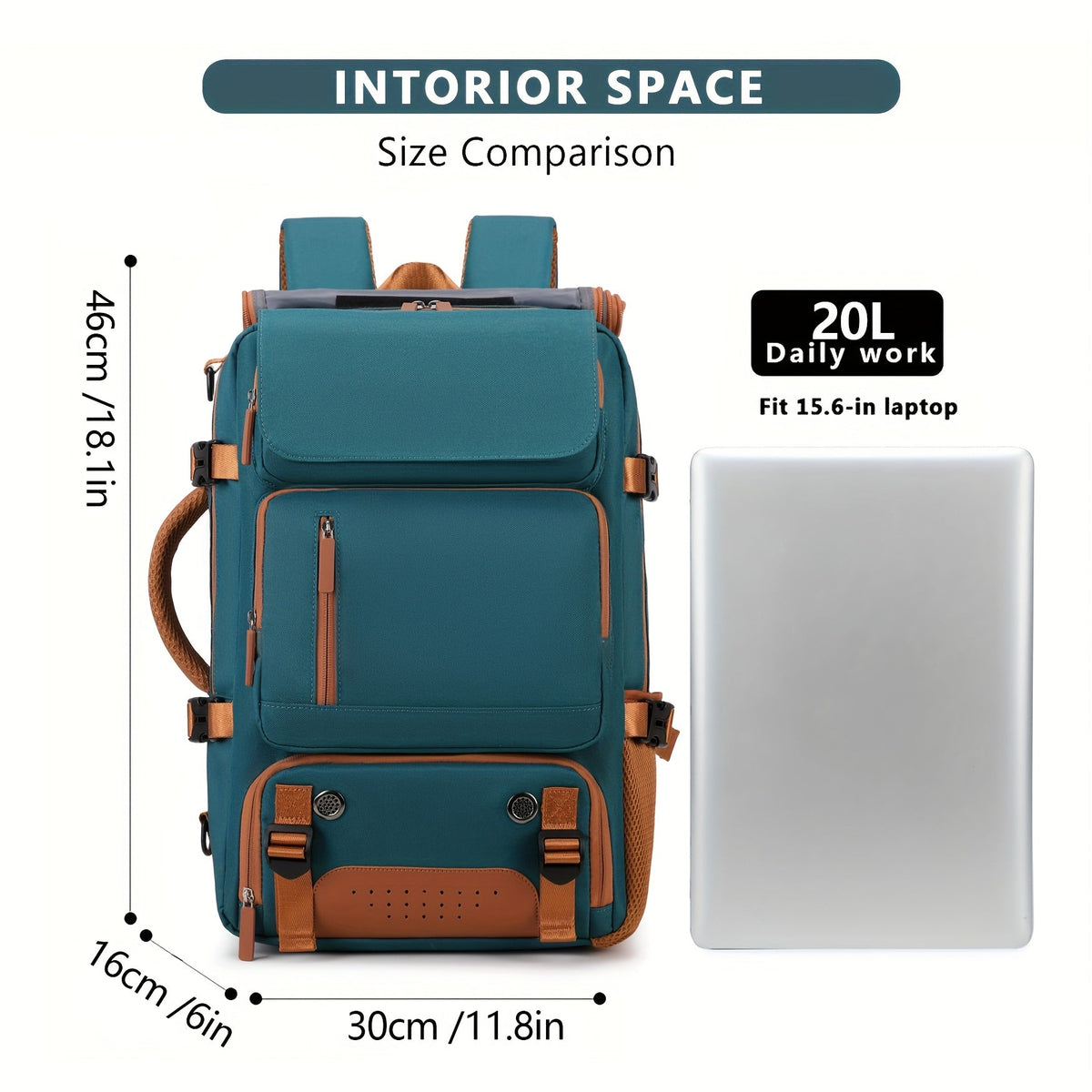 Men's Multifunctional Laptop Backpack with Shoe Compartment
