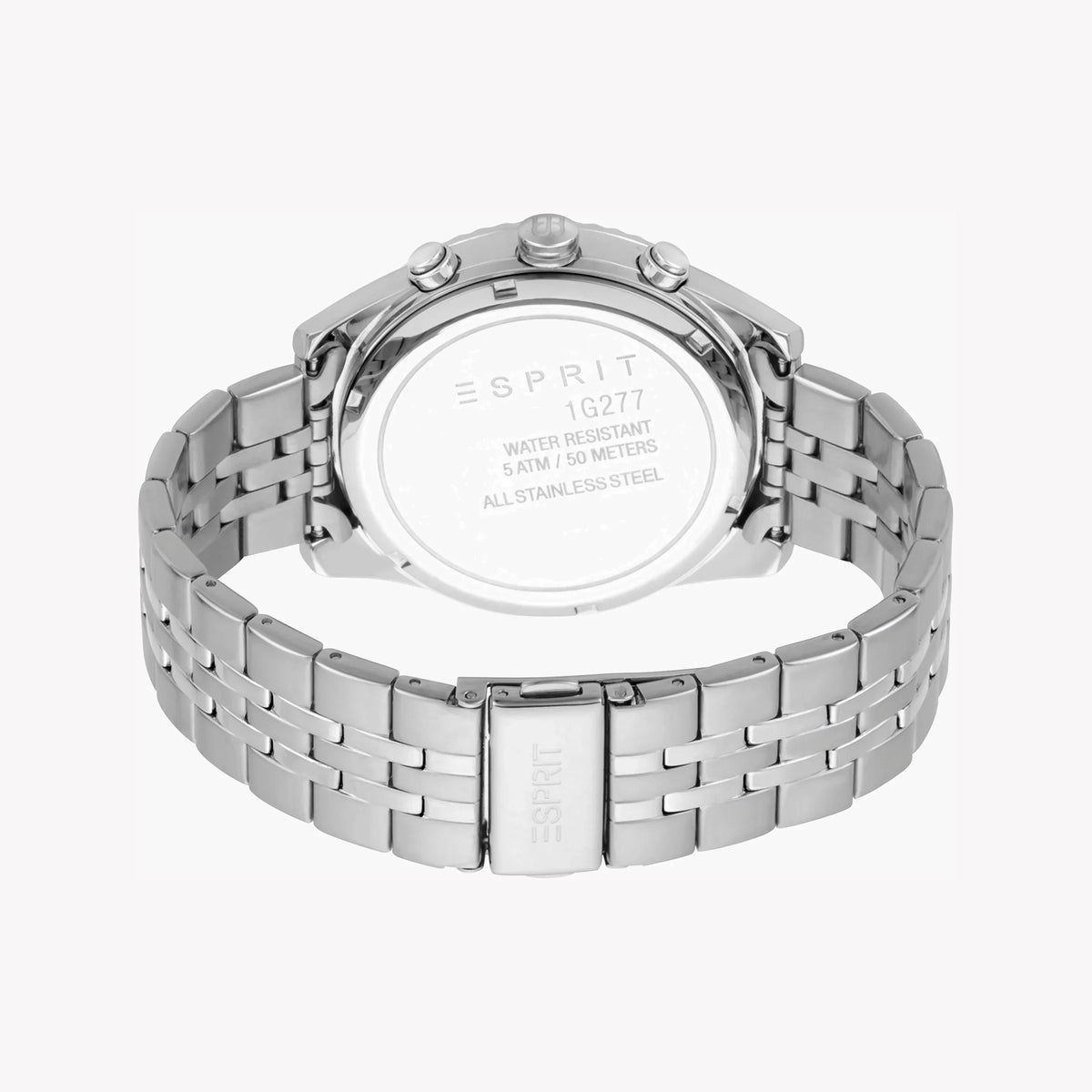 Esprit Men's Silver Stainless Steel Watch, Silver Dial | Es1g052m0045-2