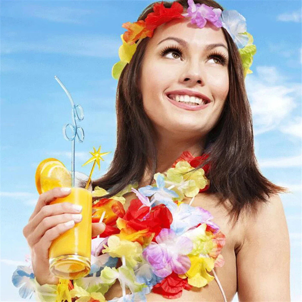 100Pcs Hawaiian Christmas Wreaths