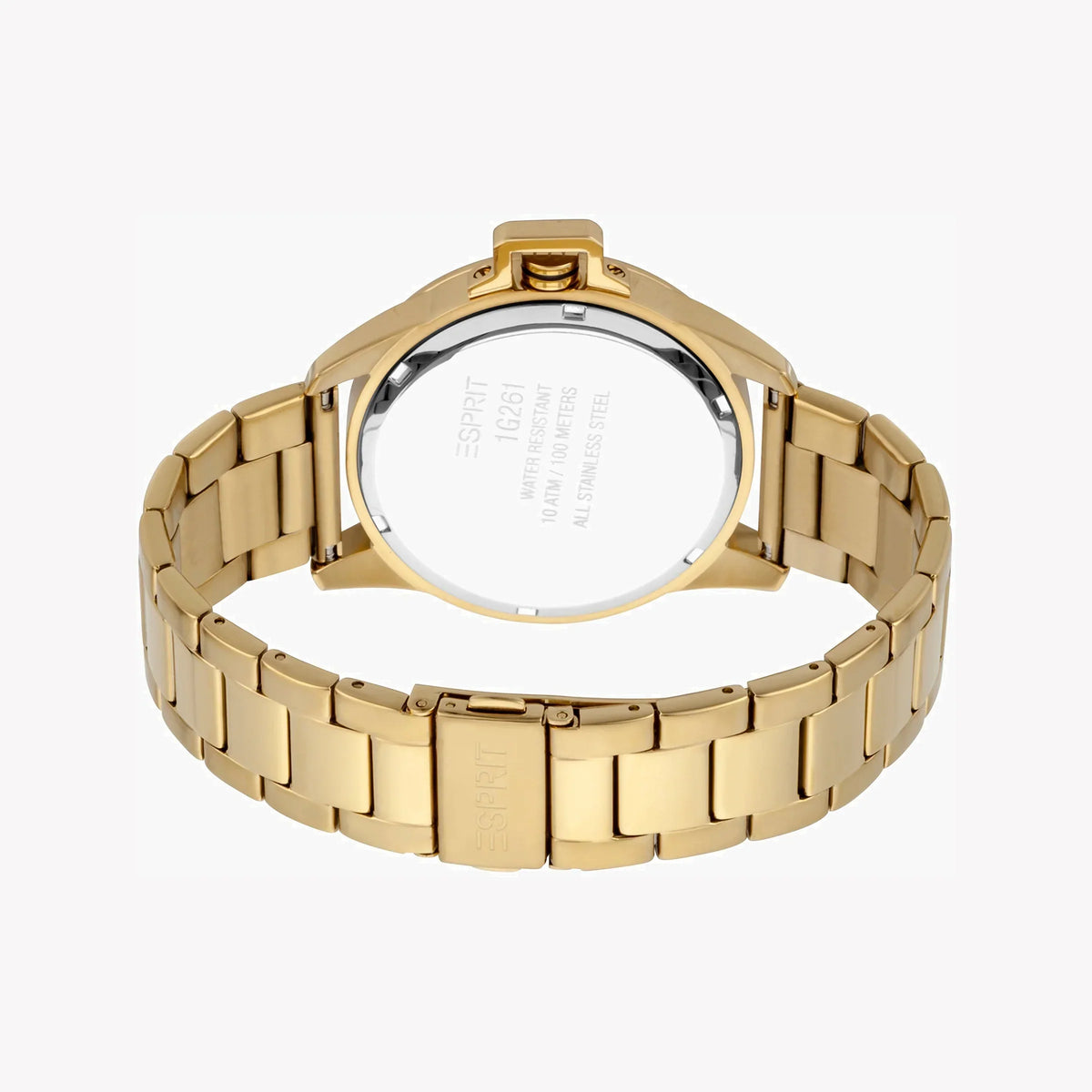 Esprit Men's Gold Stainless Steel Watch, Black Dial | Es1g090m0055-2