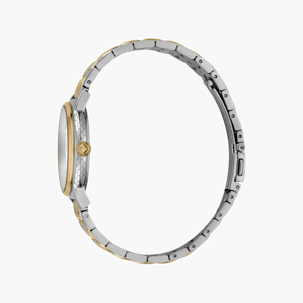 Just Cavalli Women's Silver & Gold Watch, White Dial | Jc1l149m0075
