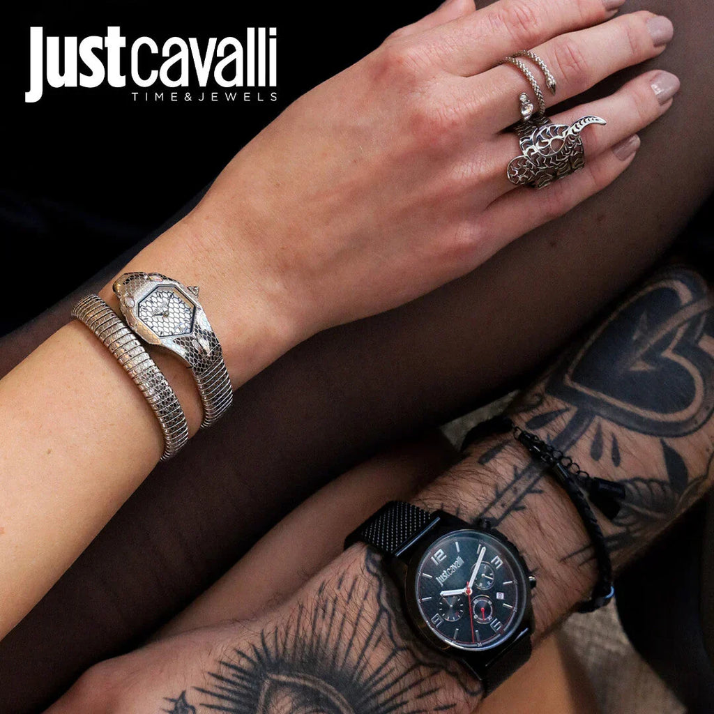 Just Cavalli Men's Black Watch, Black Dial | Jc1g175m0065-3