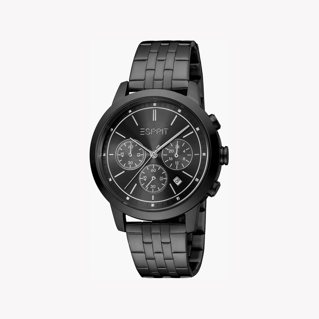 Esprit Men's Black Stainless Steel Watch, Black Dial | Es1g016m0015-0