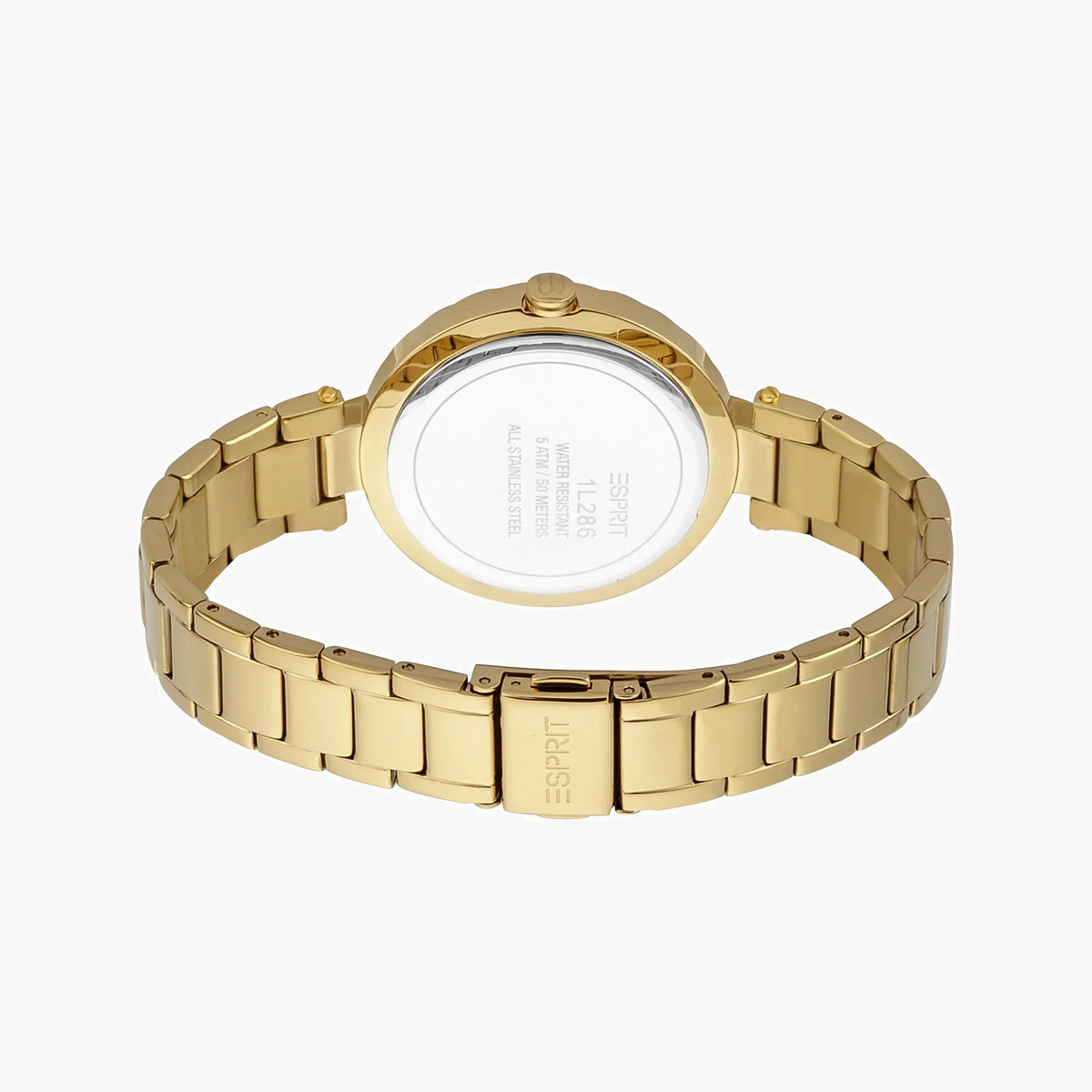 Esprit Women's Gold Stainless Steel Watch, Silver Dial | ES1L286M0065