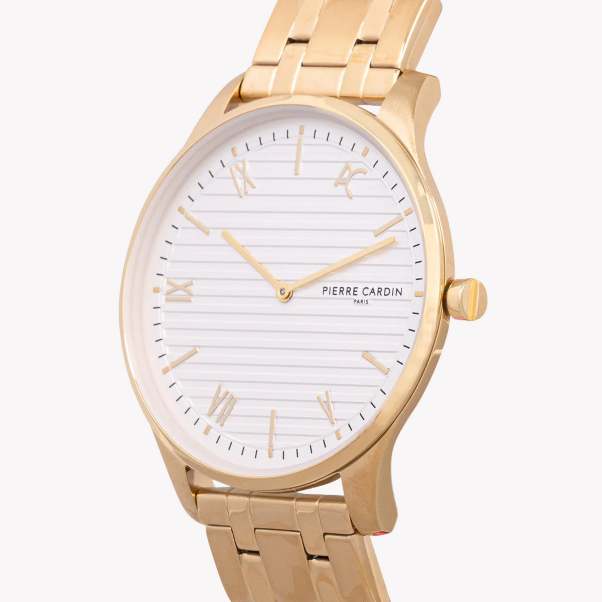 Pierre Cardin Men's Gold Watch, White Dial | Cba.4019