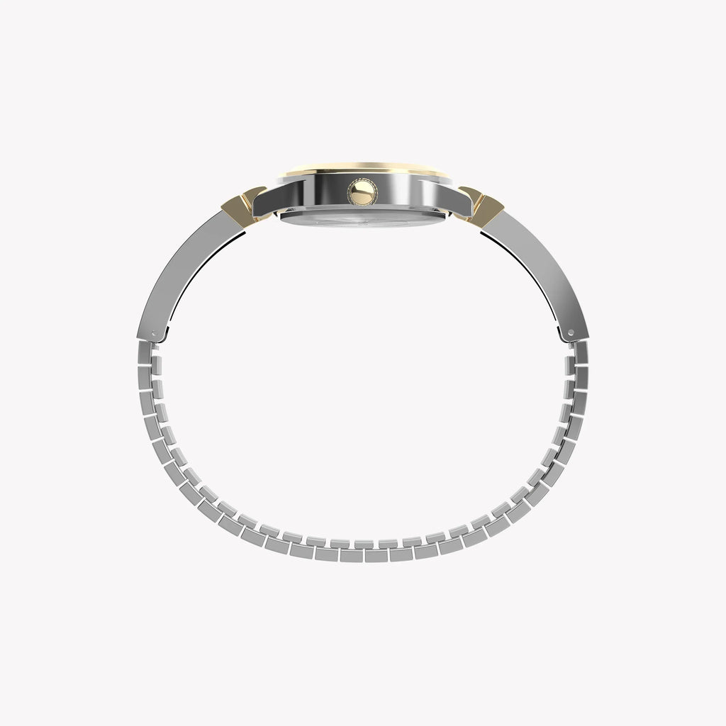 Timex Women's Two-Tone Silver & Gold Watch, Silver Dial | Tw2w18500
