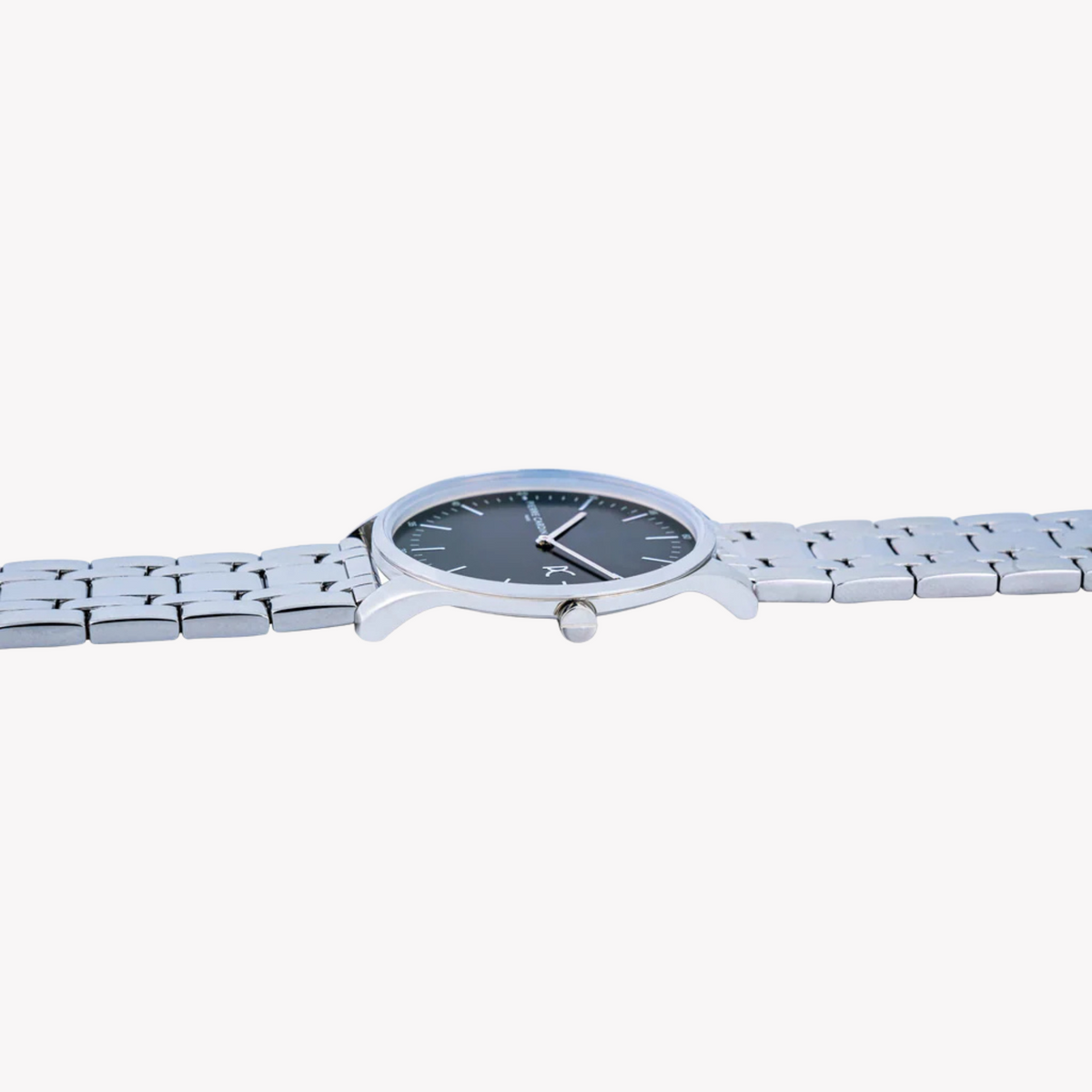 Pierre Cardin Men's Silver Stainless Steel Watch, Black Dial | Cba.4010