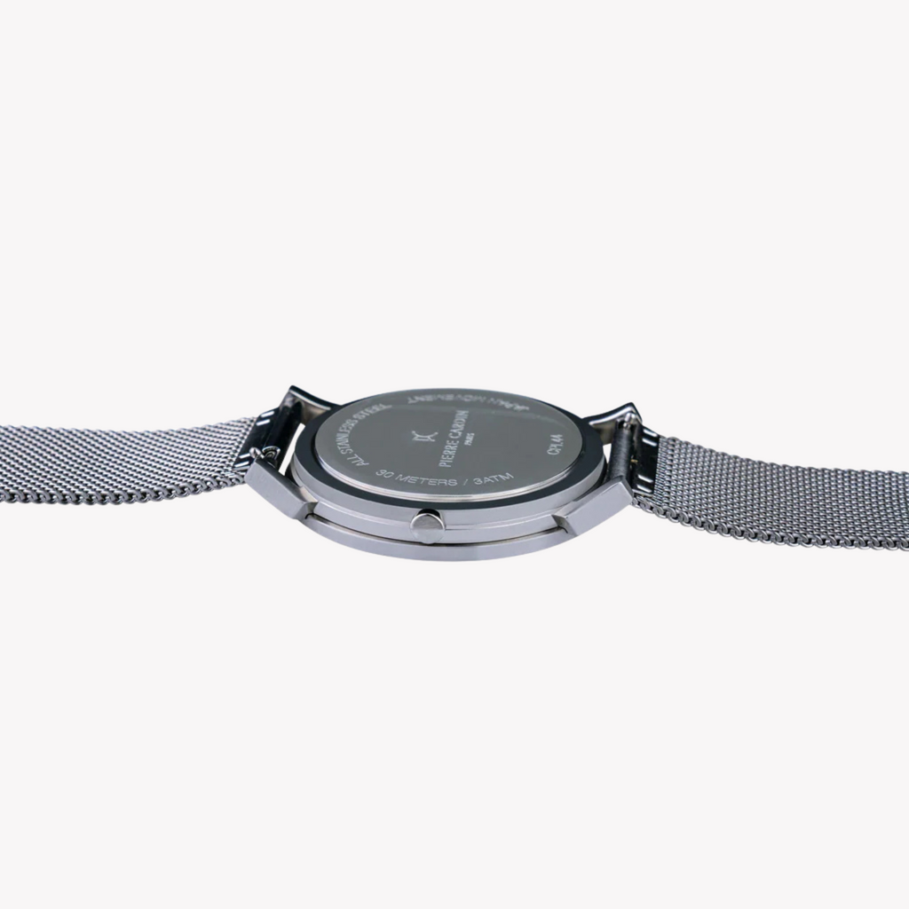 Pierre Cardin Men's Silver Stainless Steel Watch, Rose Gold Case | Cpi.2032