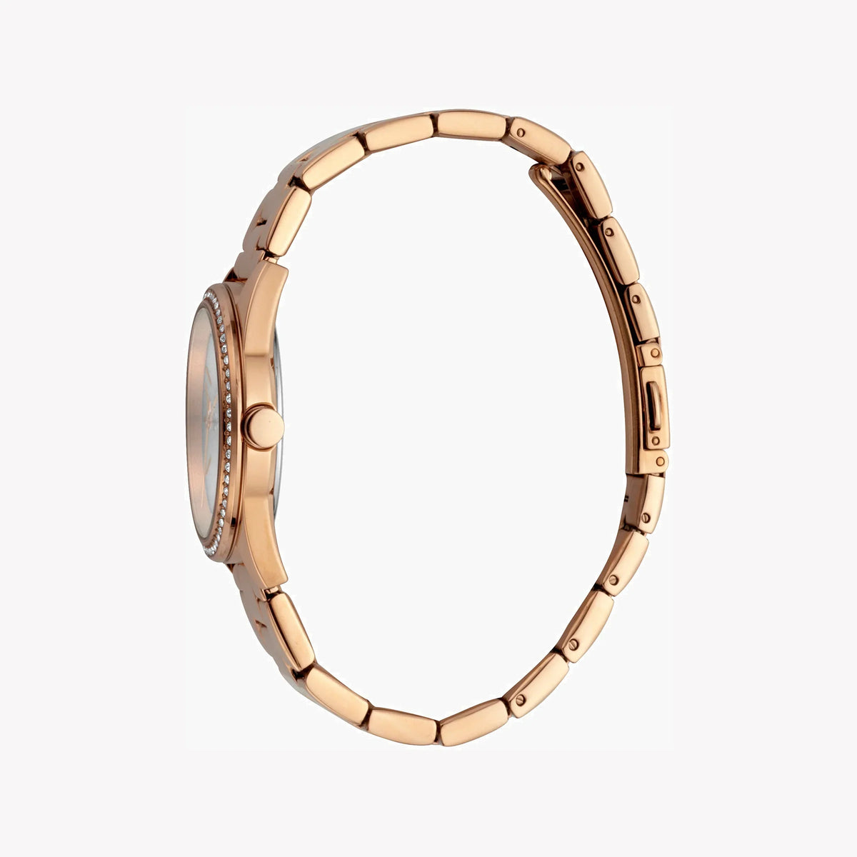 Esprit Women's Rose Gold Stainless Steel Watch, Silver Dial | Es1l189m0015