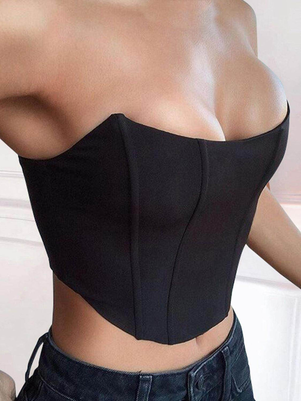 Stylish Tube Cropped Top for Effortless Summer Fashion