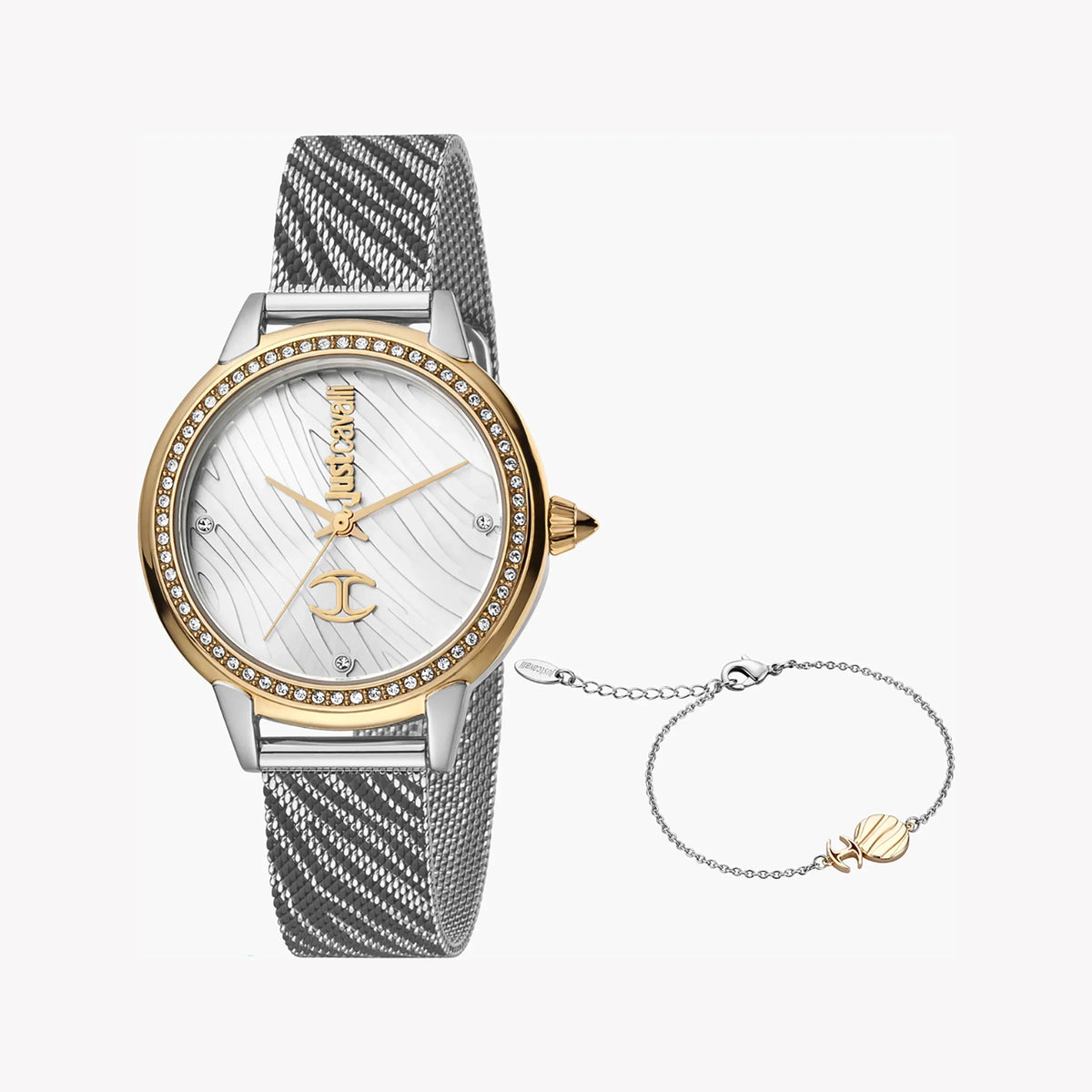 Just Cavalli Women's Silver Watch, Silver Dial | Jc1l146m0085