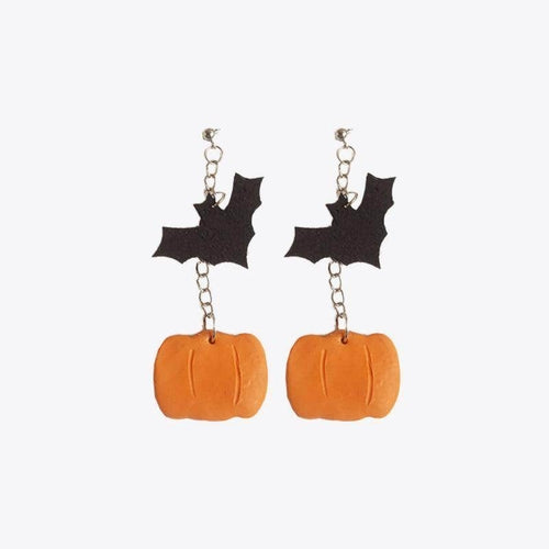 Halloween Theme Dangle Earrings in Gothic Style Design
