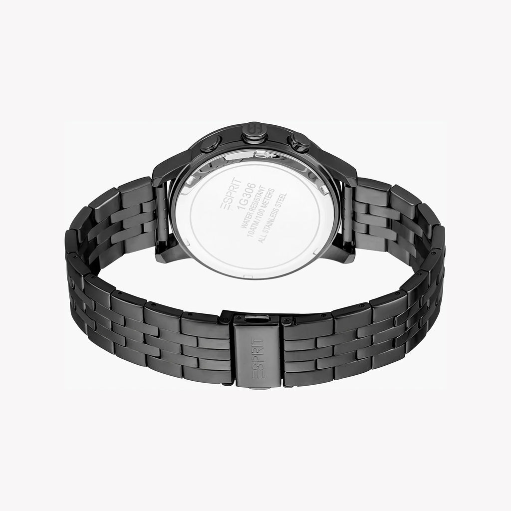 Esprit Men's Black Stainless Steel Watch, Black Dial | Es1g016m0015-2