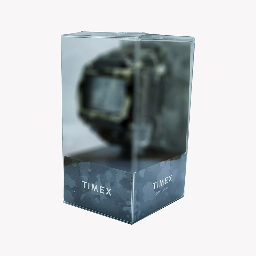 Timex Unisex Blue Resin & Stainless Steel Watch, Digital Dial | Tw2u93800