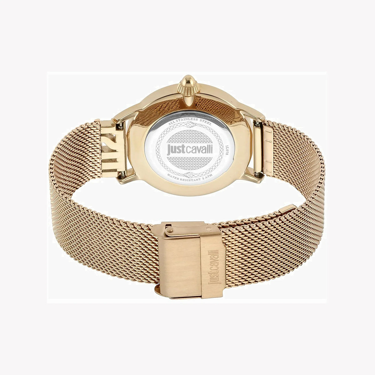 Just Cavalli Women's Rose Gold Watch, Silver Dial | Jc1l078m0075