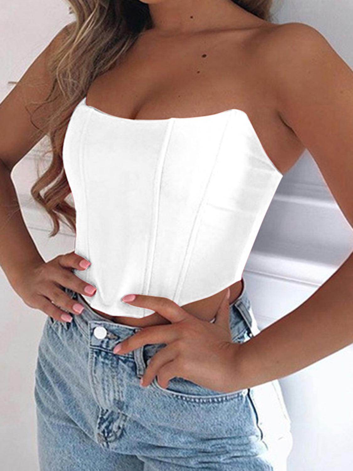 Stylish Tube Cropped Top for Effortless Summer Fashion