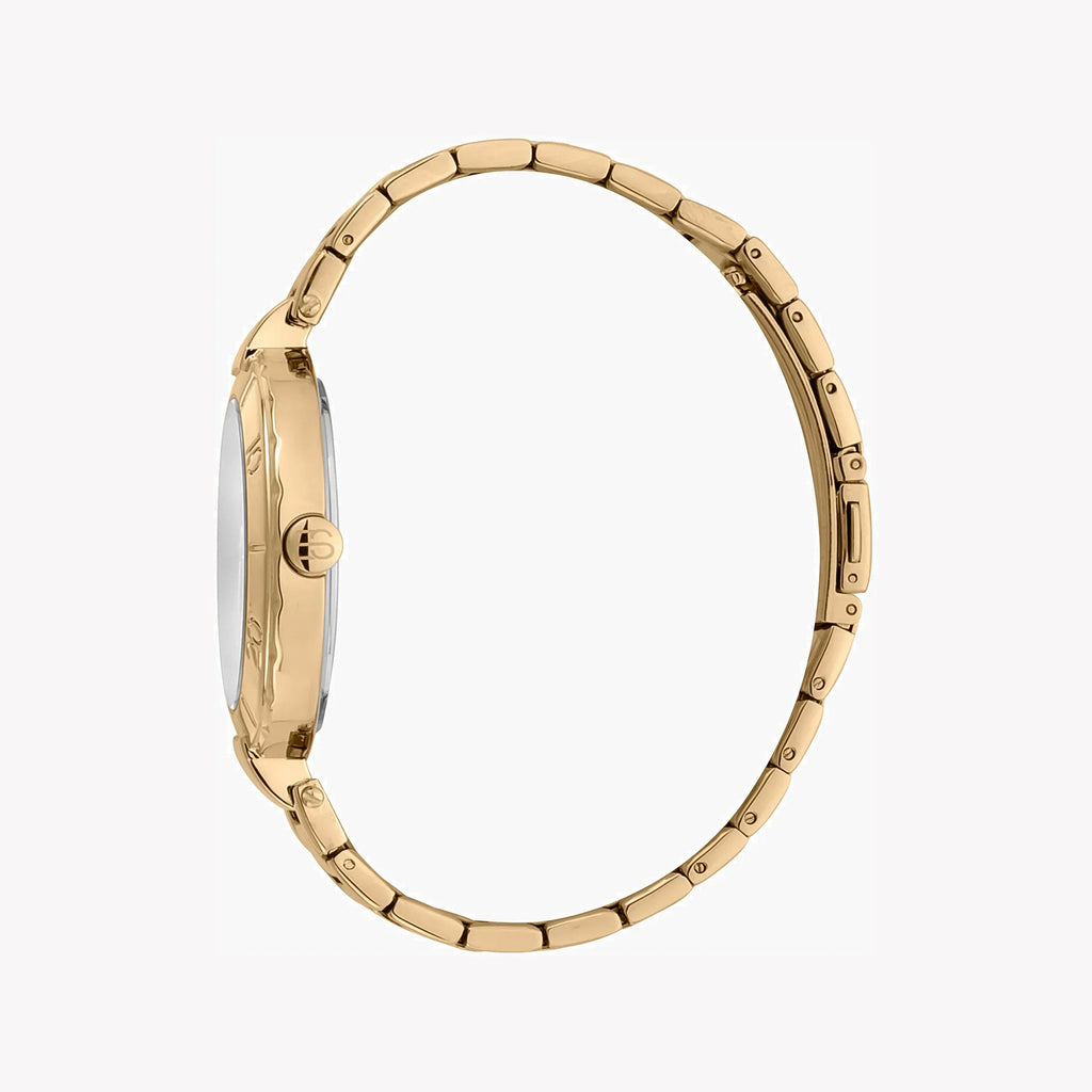 Esprit Women's Gold Stainless Steel Watch, Silver Dial | ES1L286M0065