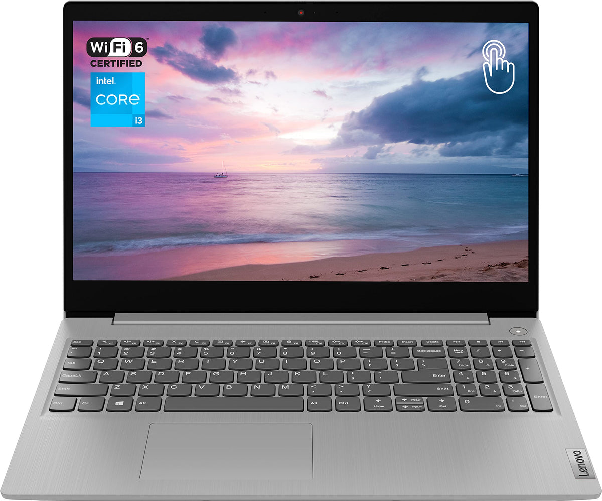 Lenovo Ideapad 3 Laptop 15.6" HD Touchscreen Intel Core i3-1115G4 Processor 12GB RAM 128GB SSD HDMI Webcam Wi-Fi 6 Bluetooth Windows 11 Home Grey
