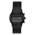 Trnda Men's Black Stainless Steel Watch, Dark Blue Dial | Tr43mbl