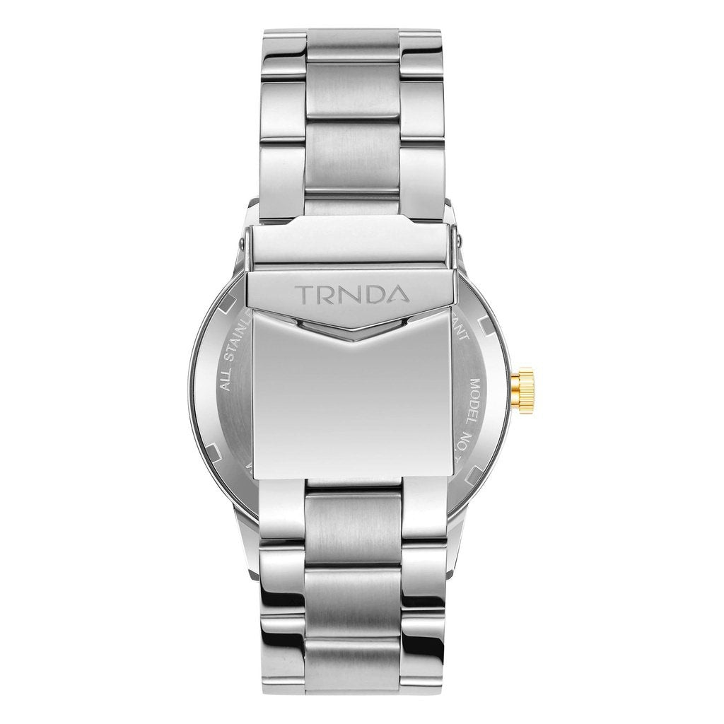 Trnda Men's Stainless Steel Watch, Gradient Gray Dial | Trn-Ss43g