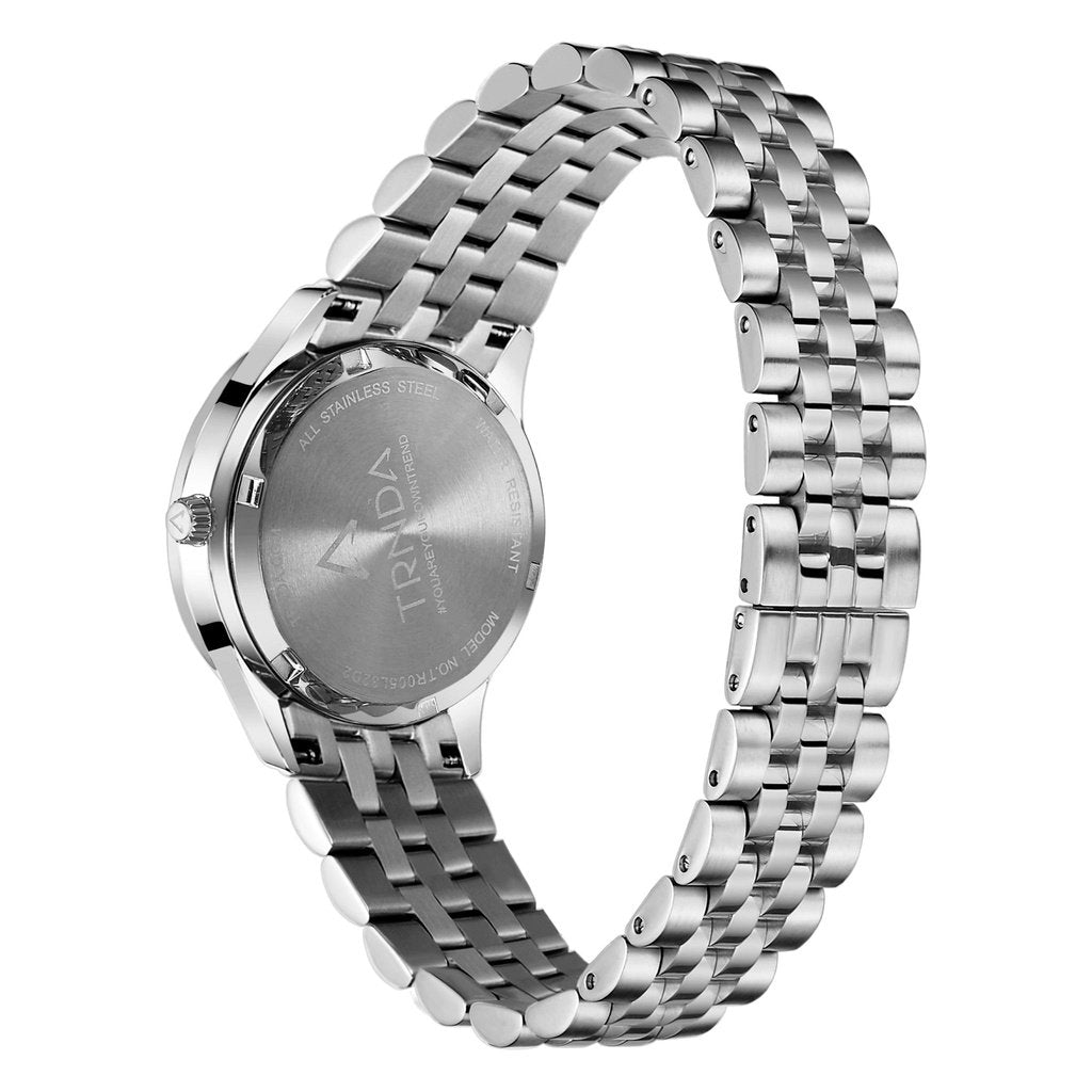 Trnda Women's Stainless Steel Watch, Silver Dial | Tr32mmss