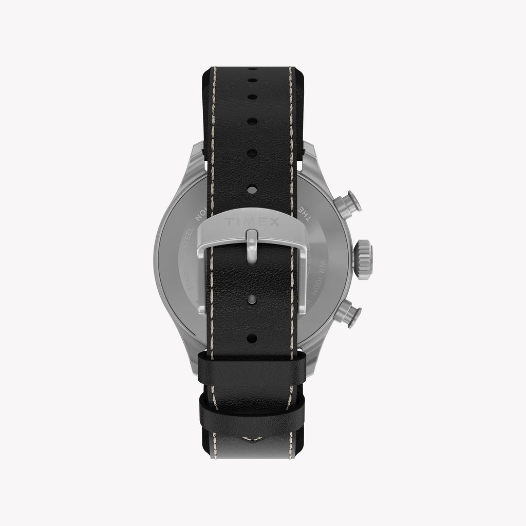 Waterbury Ace Chronograph SST Silver Dial Brown Leather Strap | TW2Y19000
