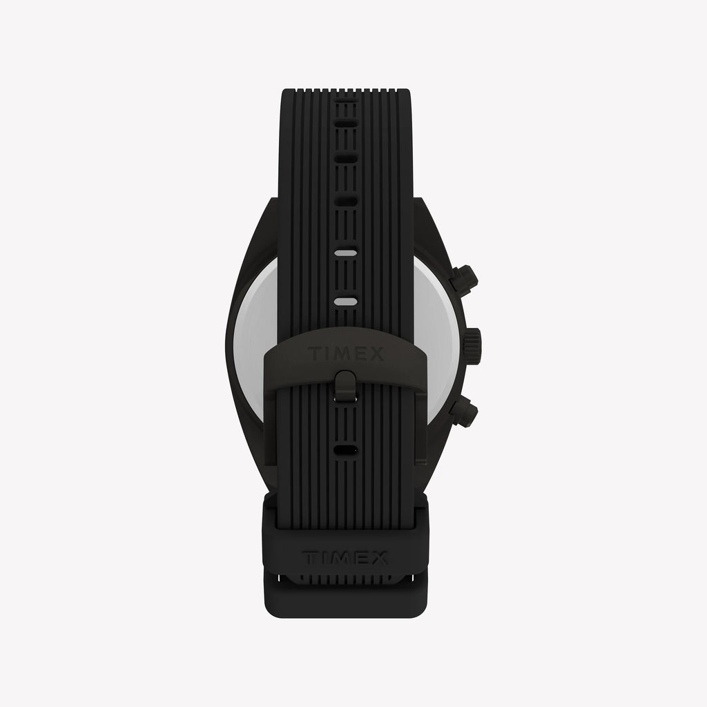 Timex Men's Gunmetal SS, Black Silicone | TW2Y61000