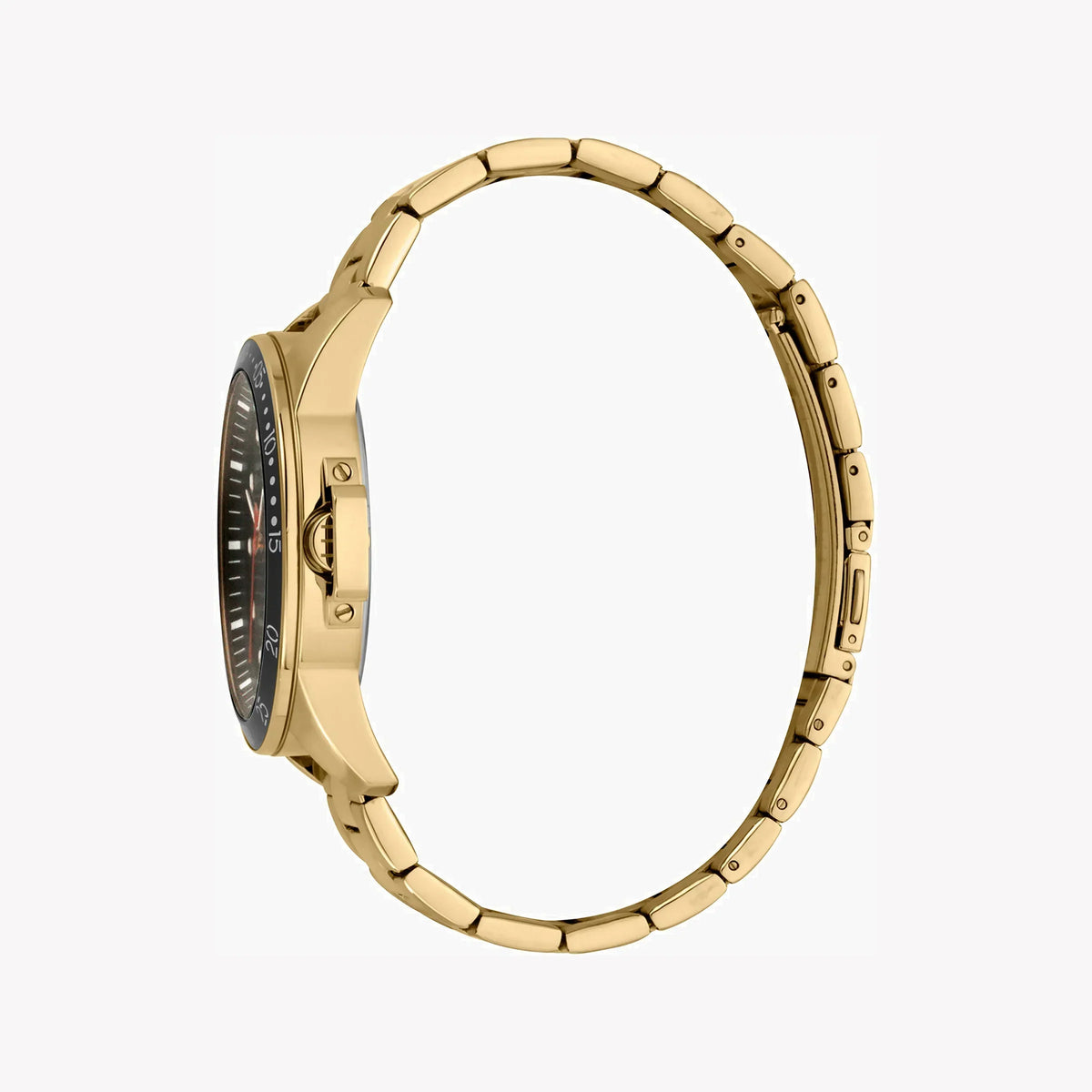 Esprit Men's Gold Stainless Steel Watch, Black Dial | Es1g090m0055-1