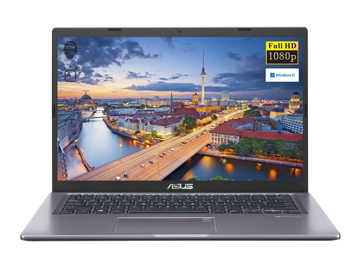 ASUS VivoBook 14" FHD 1080p Laptop Intel Core i3-1115G4 8GB RAM 256GB PCIe SSD Backlit Keyboard HDMI WiFi Webcam Windows 11 Home Slate Grey