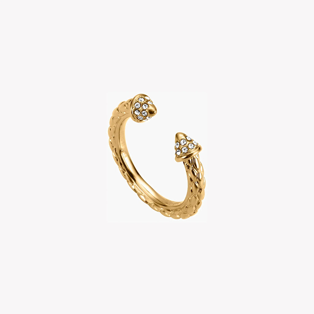 Just Cavalli Women's Gold Brass Ring, Gold | Jcrg00360206