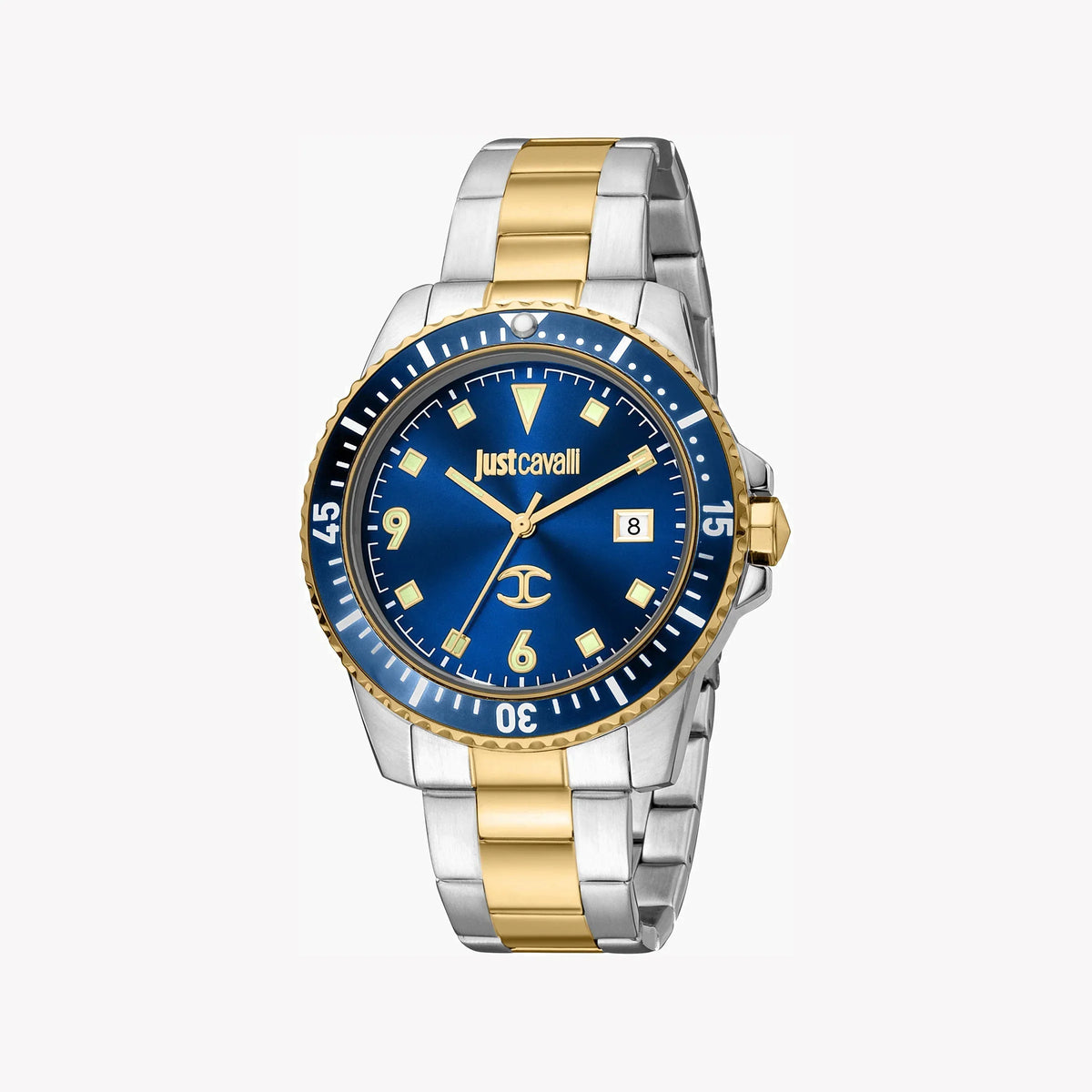 Just Cavalli Men's Stainless Steel Watch, Blue Dial | Jc1g246m0075