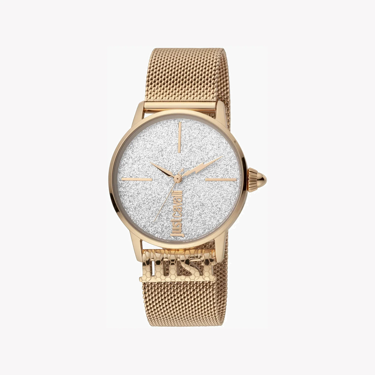 Just Cavalli Women's Rose Gold Watch, Silver Dial | Jc1l078m0075