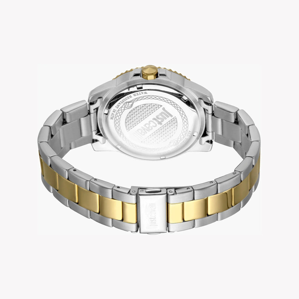 Just Cavalli Men's Stainless Steel Watch, Blue Dial | Jc1g246m0075