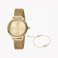 Just Cavalli Women's Gold Stainless Steel Watch, Champagne Dial | Jc1l146m0055