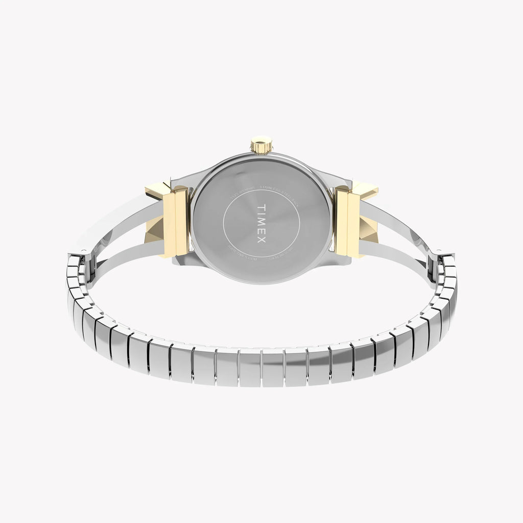 Timex Women's Two-Tone Silver & Gold Watch, Silver Dial | Tw2w18500