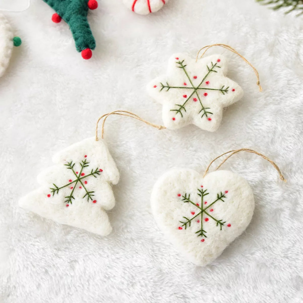 Christmas Felt Snowflake Ornament