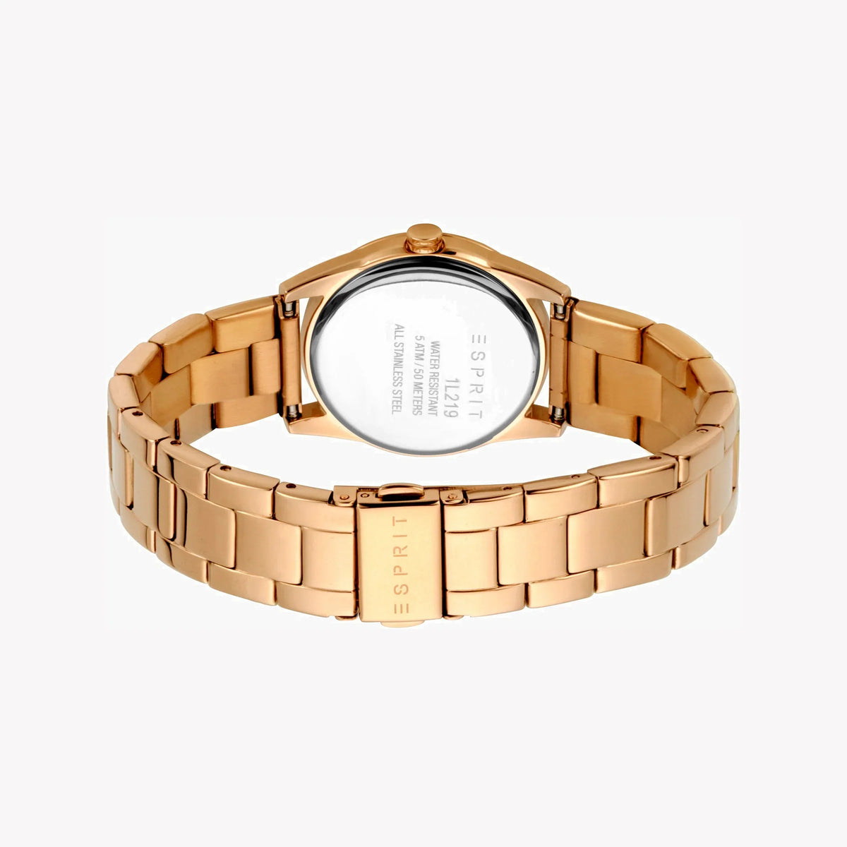 Esprit Women's Rose Gold Stainless Steel Watch, Silver Dial | Es1l189m0015